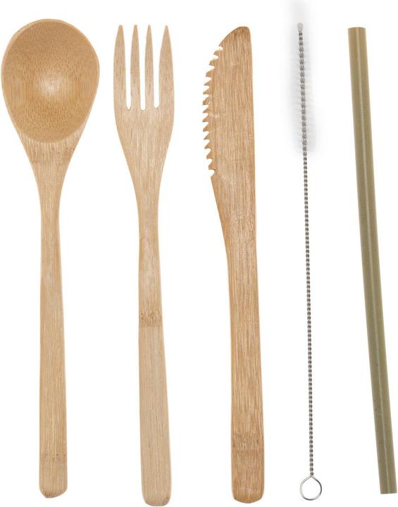 Strawganic Travel- Set (5 Stück, Besteck Set)