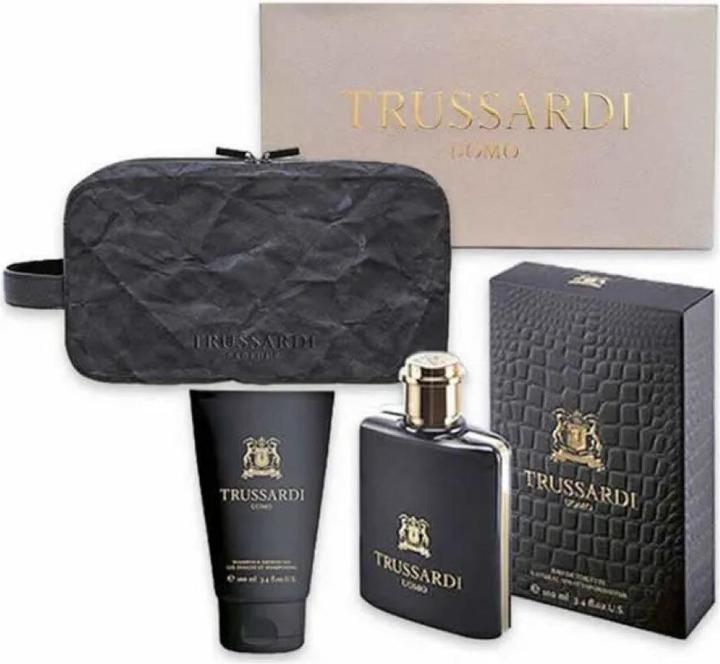 Actual product image Trussardi Uomo Eau De Toilette Spray 100ml Set 3 Pieces (Eau de toilette, 100 ml)