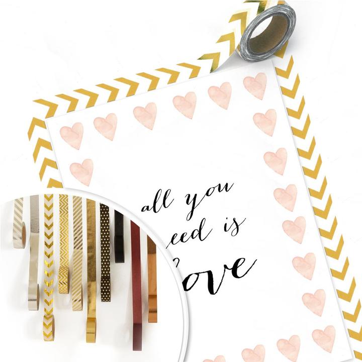 Image du produit Trenddeko Confetti & Crème - Tout ce dont vous avez besoin c'est d'amour (40 x 50 cm)