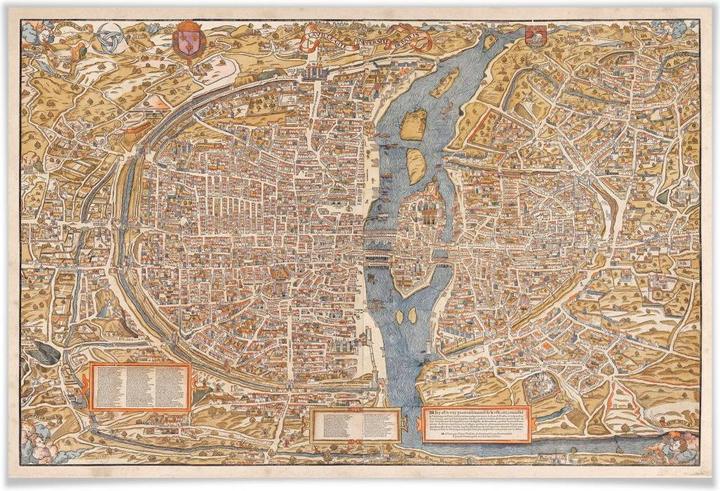 Immagine prodotto Trenddeko Mappa storica di Parigi (90 x 60 cm)