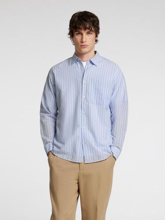 Image du produit Selected Homme Seersucker Langarmhemd (S)