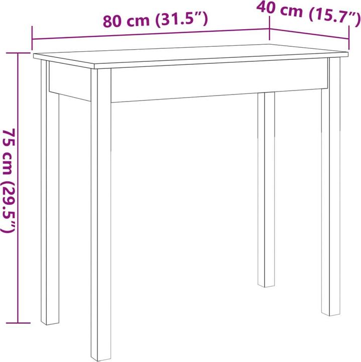 Actual product image VidaXL Commander (80 x 40 x 75 cm)