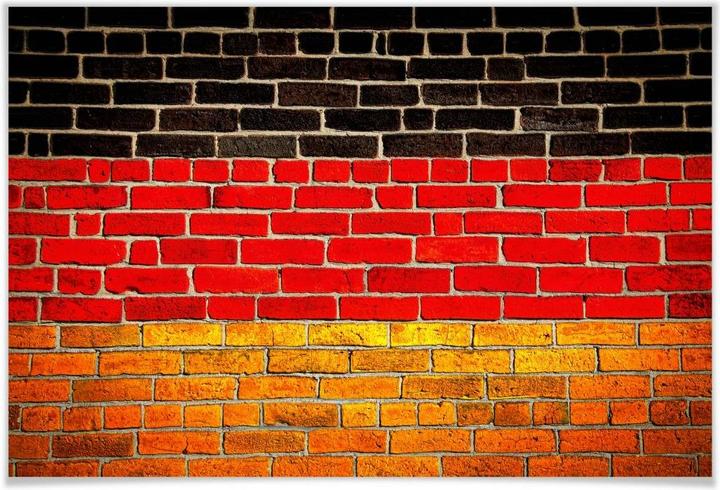 Produktbild Trenddeko Deutsche Flagge Mauer (120 x 80 cm)