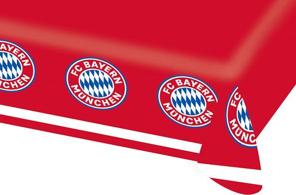 Produktbild Magni Amscan 9906511 - FC Bayern München Tischdecke, Grösse 120 x 180 cm, aus Papier, perfekt für die Fan- (120 x 180 cm)