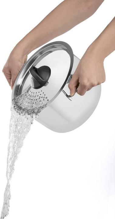 Image du produit Barazzoni Pot à spaghettis pour un égouttage facile (22 cm, Casserole, Acier inoxydable)