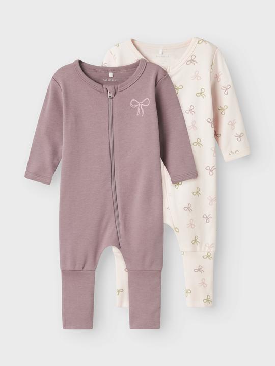 Produktbild Name it Nbfnightsuit 2p Zip Ff Pink Bow Noos (86)