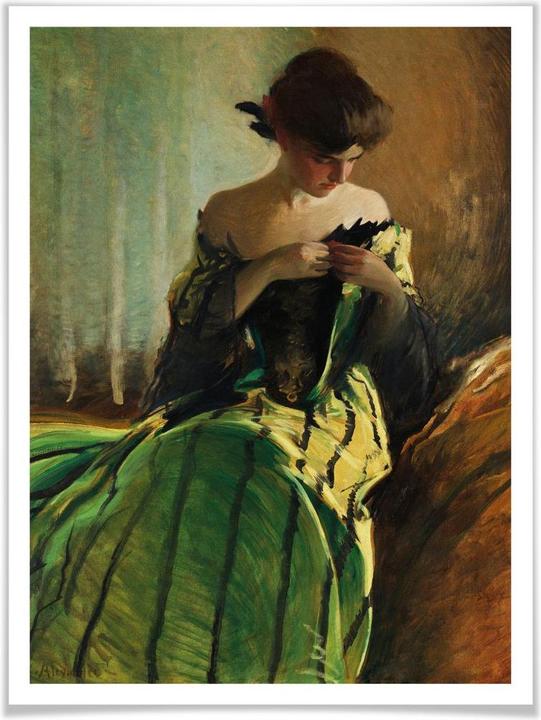 Produktbild Trenddeko Alexander - Schwarz und Grün (24 x 30 cm)