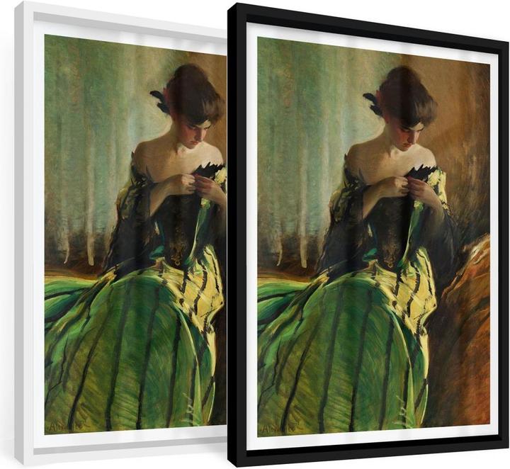 Produktbild Trenddeko Alexander - Schwarz und Grün (24 x 30 cm)