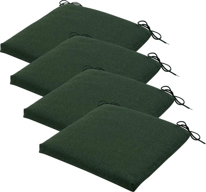 Natura Punto Chair Cushion Outdoor with Ribbon, Set of 4 (40 x 40 cm)