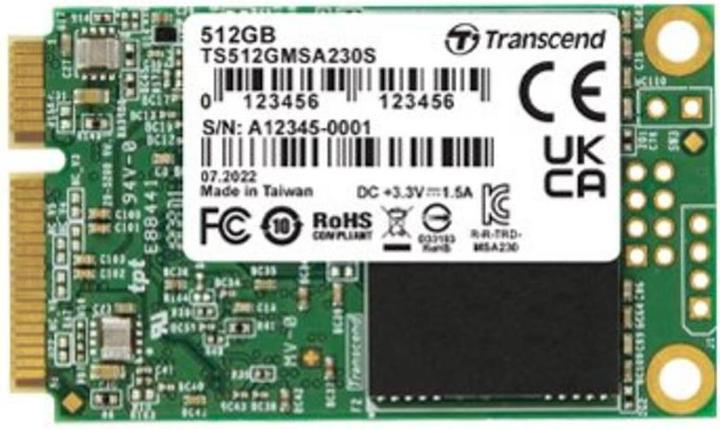 Produktbild Transcend 512GB MSATA SSD SATA3 3D TLC (512 GB, mSATA)