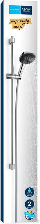 Image du produit Grohe Vitalio Comfort 110 QuickFix Brausestangenset, kleben oder bohren, Länge 900mm, wassersparend, 2 Str