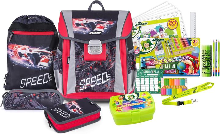 Actual product image Jolly Classic Formula satchel set synthetic fibre black/red (22 l)