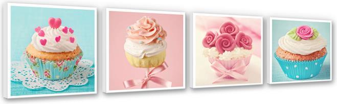 Produktbild Trenddeko Cupcakes Set (4-teilig) (30 x 30 cm)