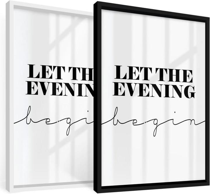 Produktbild Trenddeko Let the evening be-gin (40 x 50 cm)