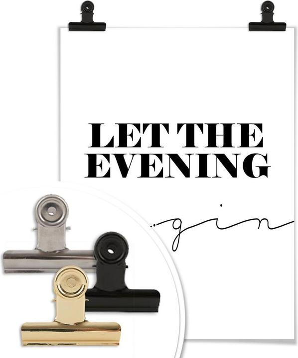 Produktbild Trenddeko Let the evening be-gin (40 x 50 cm)