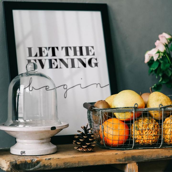 Produktbild Trenddeko Let the evening be-gin (40 x 50 cm)
