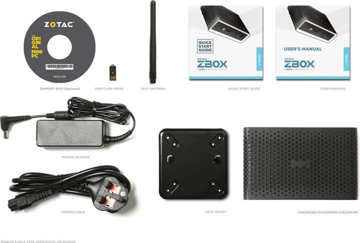 Produktbild Zotac ZBOX CI662 nano (Intel Core i7-10510U)