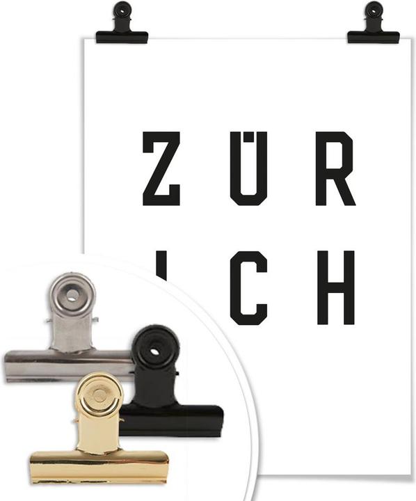 Produktbild Trenddeko Typographie Zürich (50 x 60 cm)