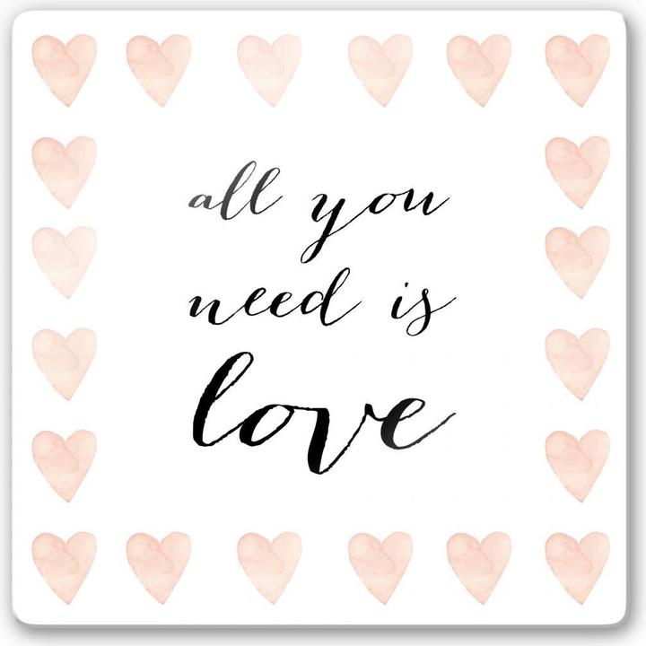 Produktbild Trenddeko Confetti & Cream - All you need is love (30 x 30 cm)