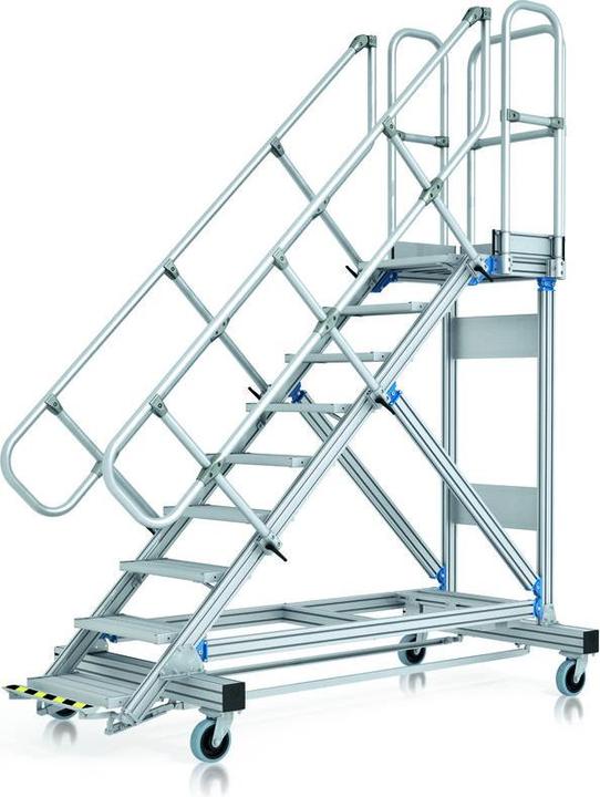 Produktbild Zarges Plattformtreppe Ergo Stop 60° 17 Stufen, 800 mm breit, Höhe 4,25 m (Plattformleiter)