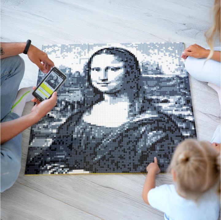 Produktbild Mozabrick Klemmbausteine Mosaik (Monochrom) - Individuelle Pixelkunst - Monochrom / L