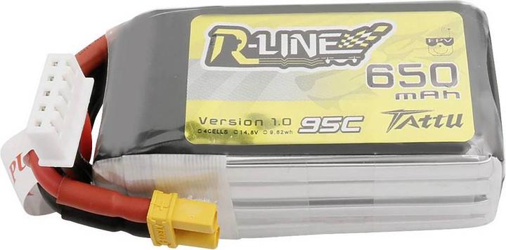 Produktbild Tattu Modellbau Akkupack (LiPo) 14.8 V 650 mAh Zellen Zahl: 4 95 C Softcase XT30 (14.80 V, 650 mAh)