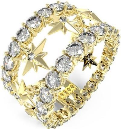Actual product image Guess Charming In The Sky JUBR03320JWYG Gold Plated Ring - Circuit: 52 mm (52)