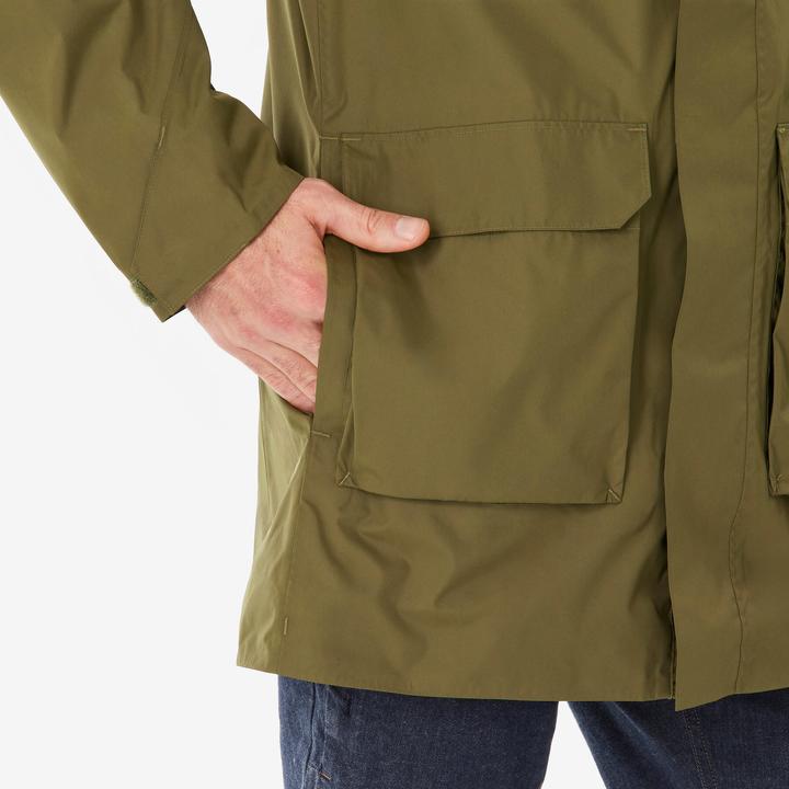 Actual product image Quechua Wanderjacke Herren lang - NH500 olivengrün (M)