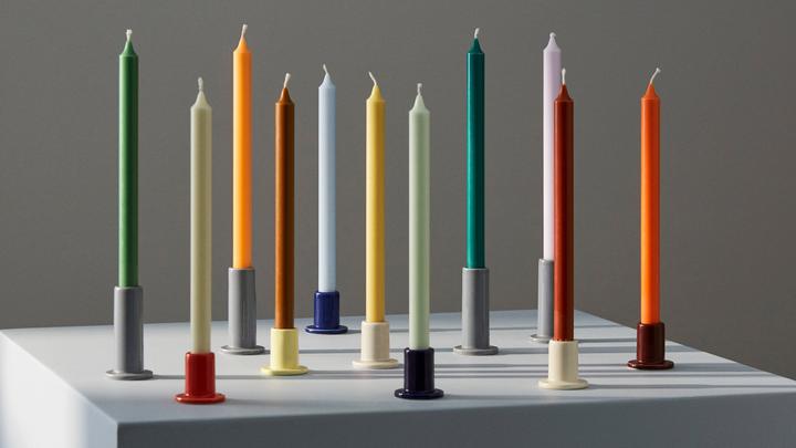 Produktbild HAY - Tube Candleholder Small - Warm red