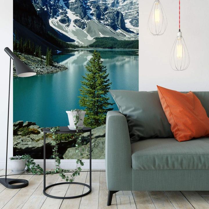 Actual product image Trenddeko Mountain lake idyll (192 x 260 cm)