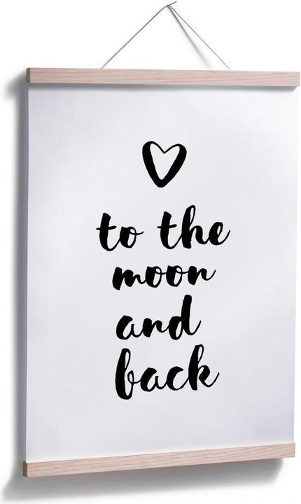 Produktbild Trenddeko Love to the moon and back (30 x 40 cm)