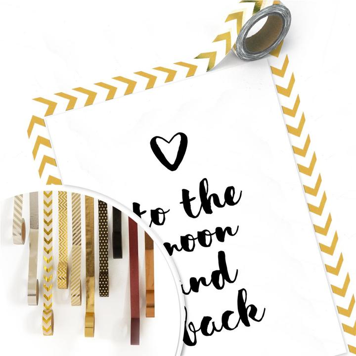 Produktbild Trenddeko Love to the moon and back (30 x 40 cm)