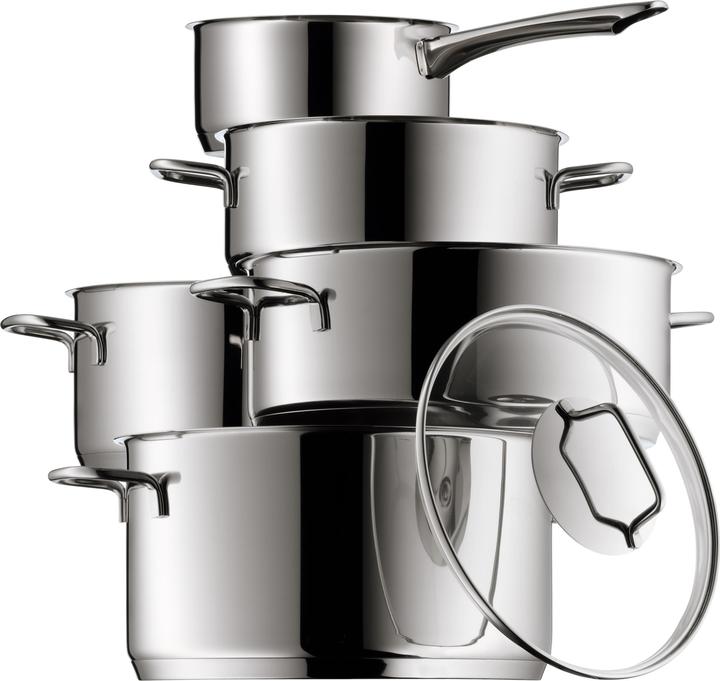 Produktbild WMF Topfset Induktion Kochtopfset 5tlg Glasdeckel Astoria Edelstahl (Kochtopf, Edelstahl)