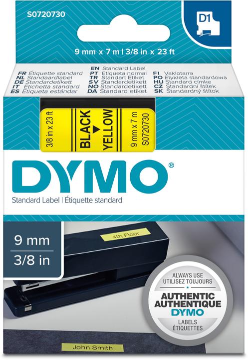 Immagine prodotto Dymo S0720730 Nastro standard (0.90 cm, Giallo, Nero)