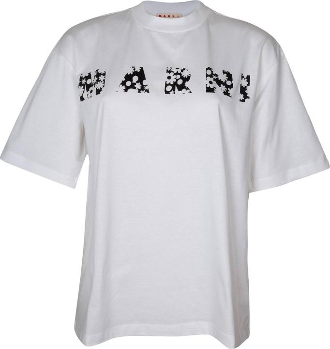 Actual product image Marni cotton cotton t-shirt with pop fields logo (38)