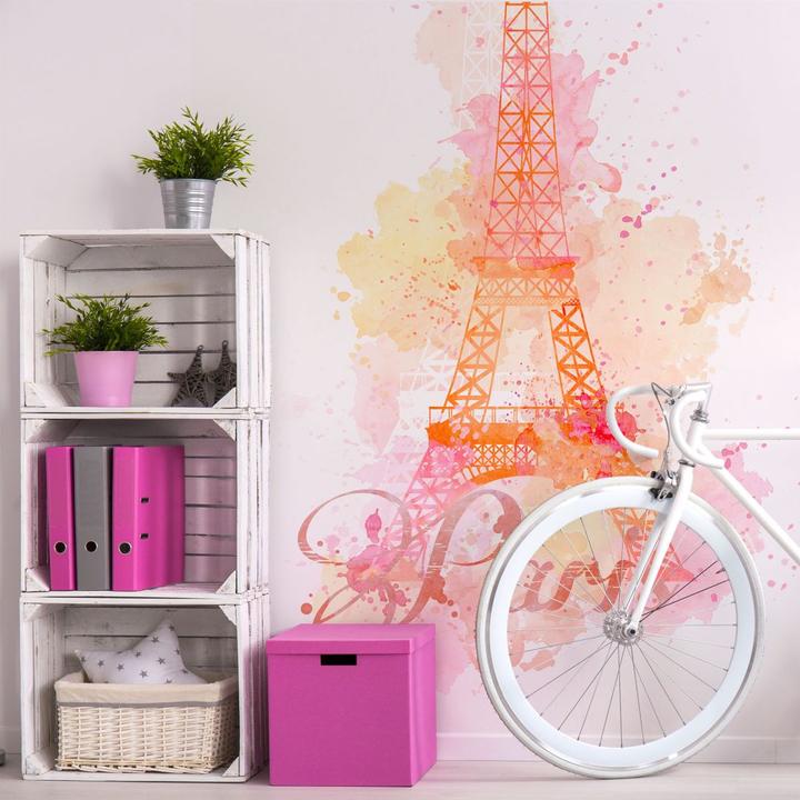 Actual product image Trenddeko La Tour Eiffel Watercolours - Vertical (240 x 350 cm)