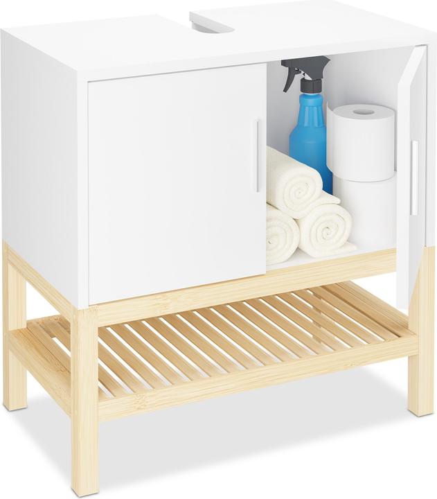 Produktbild Relaxdays Waschbeckenunterschrank (60 x 33 x 60.5 cm)