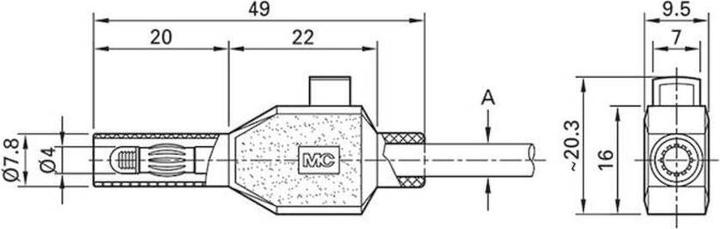 Actual product image Stäubli Laboratory plug Plug