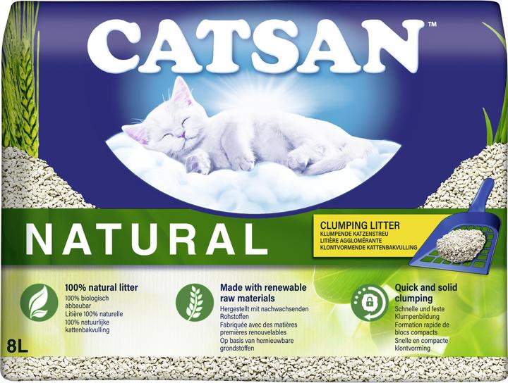 Image du produit Catsan Natural (Biodégradable, Neutralisant, Agglomérant, 4.68 kg)