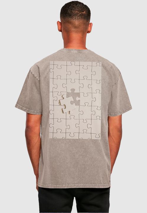 Actual product image Merchcode Missing Piece Acid Washed Heavy Oversize Tee - 136217 (S)