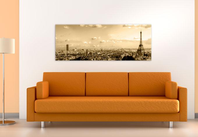 Produktbild Trenddeko Paris Skyline - Panorama (80 x 30 cm)