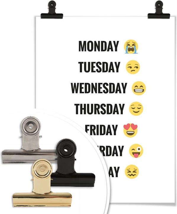 Actual product image Emojione Day of the Week (30 x 40 cm)