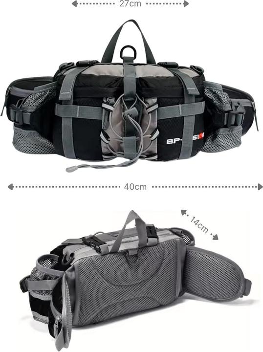 Immagine prodotto Hermex Bauchtasche mit Schultergurten Umhängetasche Schultertasche Hüfttasche