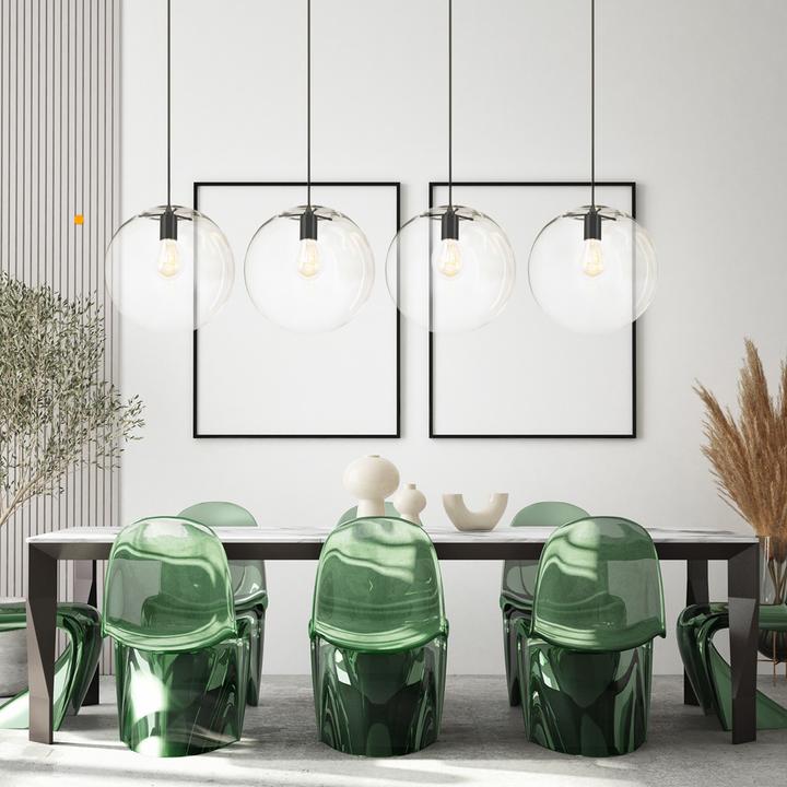 Produktbild s.luce Orb Glas-Hängeleuchte 2 bis 5-flammig inkl. 1-Phasen-Schienensystem (E27)