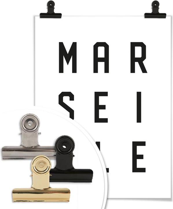 Image du produit Trenddeko Typographie Marseille (24 x 30 cm)