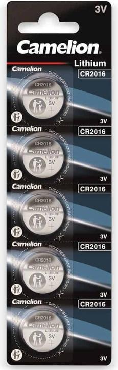 Camelion Lithium CR2016 (5 pcs., CR2016, 75 mAh)