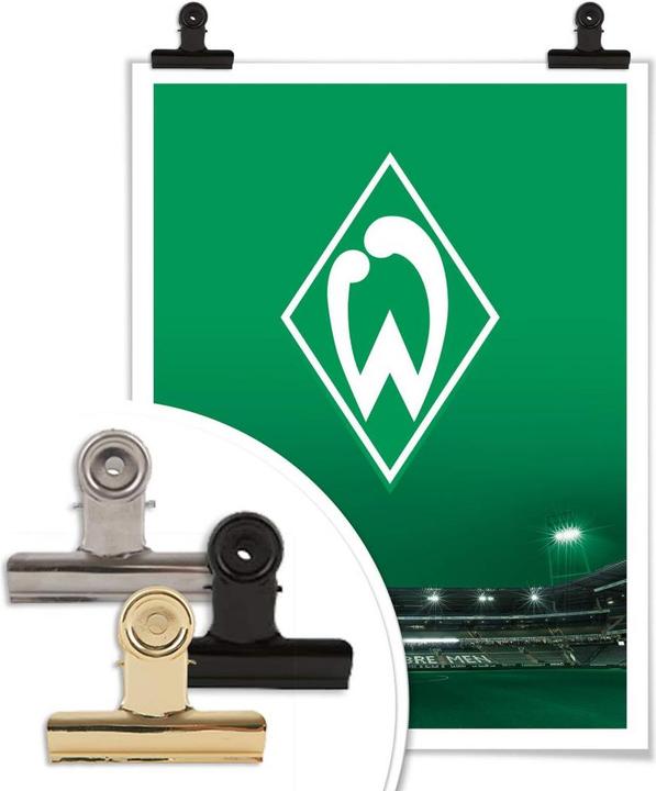 Produktbild SV Werder Bremen Werder Bremen Logo mit Tribüne (50 x 60 cm)