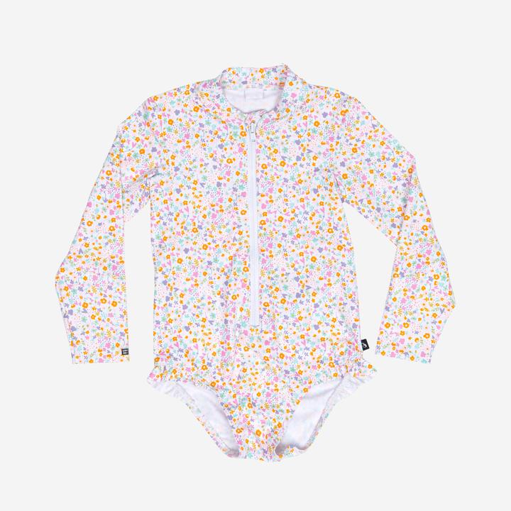 Actual product image Nabaiji Badeanzug langarm Baby/Mädchen UV-Schutz - Izia Mimi rosa