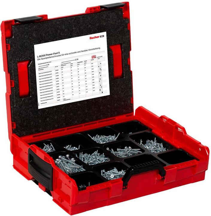 Actual product image Fischer Action Power Fast II L-Boxx 102 (1801 Screws per piece)