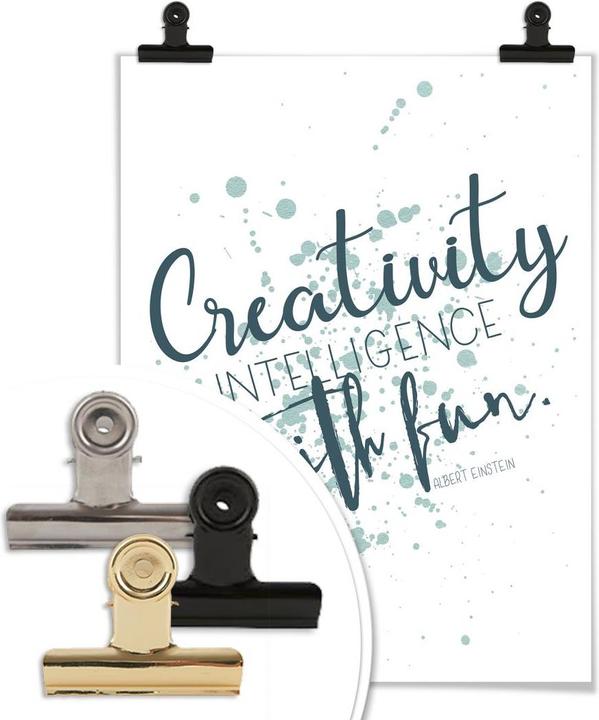 Produktbild Trenddeko Creativity is intelligence with fun (50 x 60 cm)